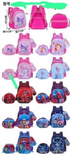 3 in 1 character sch bag - Image 2
